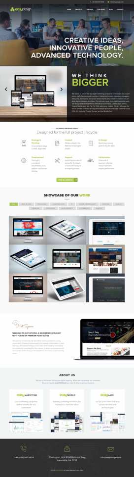 Sitio web para agencia creativa