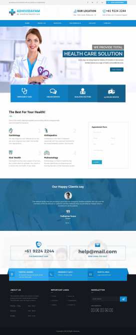 Sitio web para clínica de salud