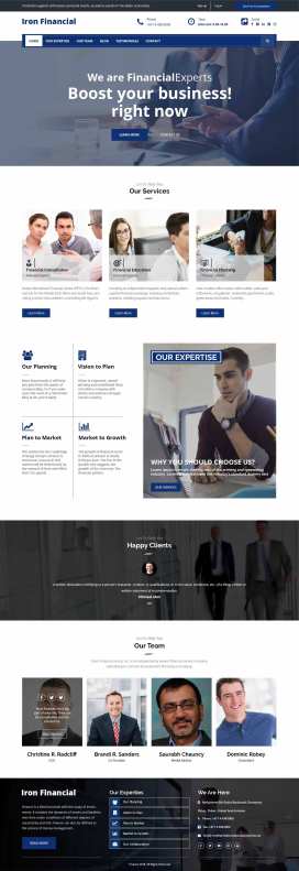 Sitio web para consultora financiera